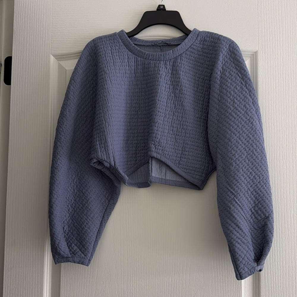Zara cropped crew neck